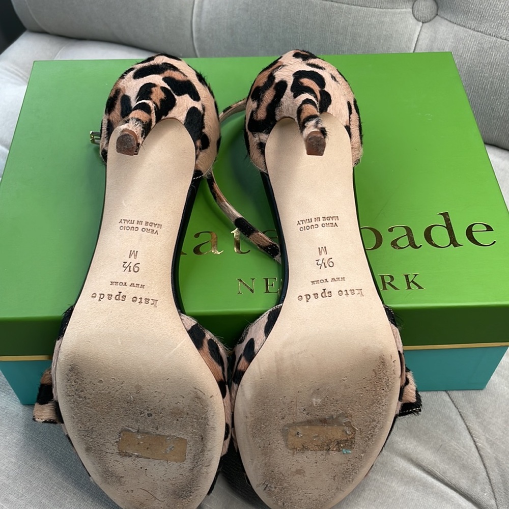 Kate Spade Ismay Leopard Print Open Toe With Bow - image 7